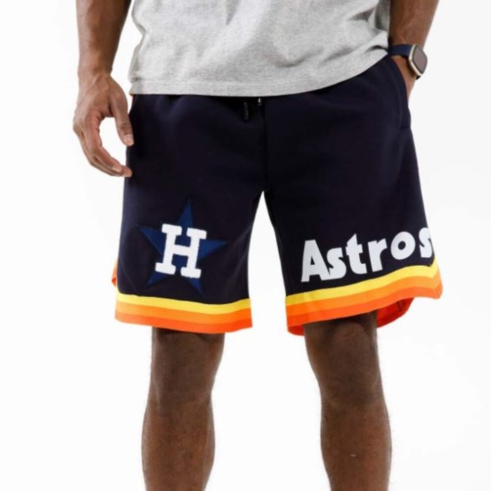 NWT PRO STANDARD Houston Astros Tequila Sunrise Navy Shorts Mens 3XL mlb